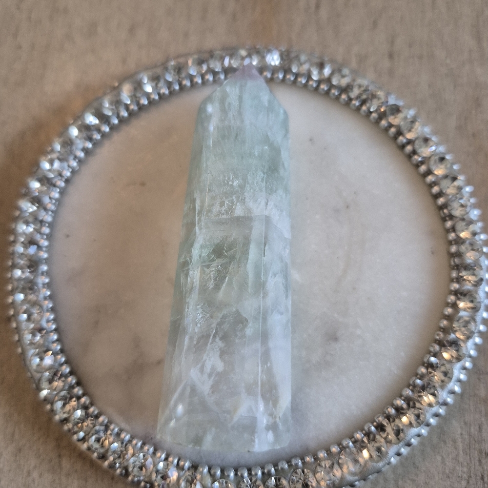 Natural Fluorite Crystal Point Obelisk Tower #D - Picture 7 of 8